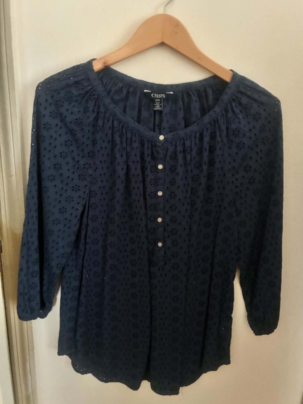 Chaps by Ralph Lauren eyelet blouse